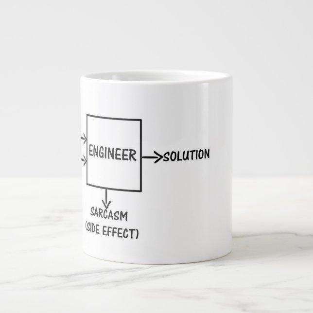 Tasse Géante Un processus d'ingénieurs (Devant)