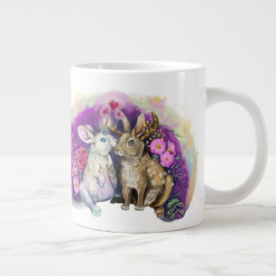 Tasse Géante Unibunny Bisses Jackalope Amour magique