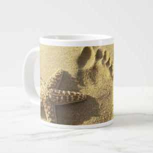 Tasse Géante USA, Hawaii, Maui, Makena Beach, Footprint et