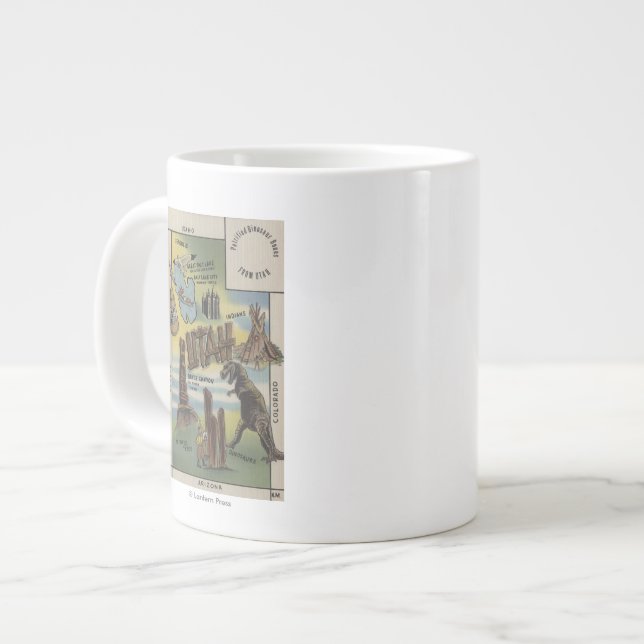 Tasse Géante UtahDepictions des sites à voir dans UtahUtah (Devant gauche)