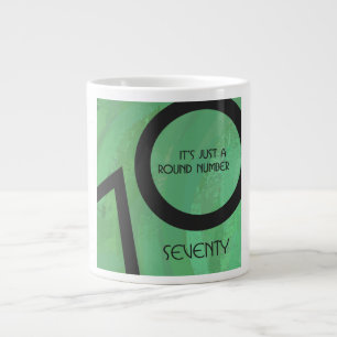 Tasse Géante Vert 70 Décennie Anniversaire