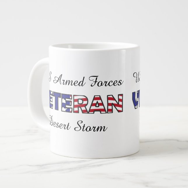 Tasse Géante Vétéran militaire des forces armées américaines (Devant gauche)
