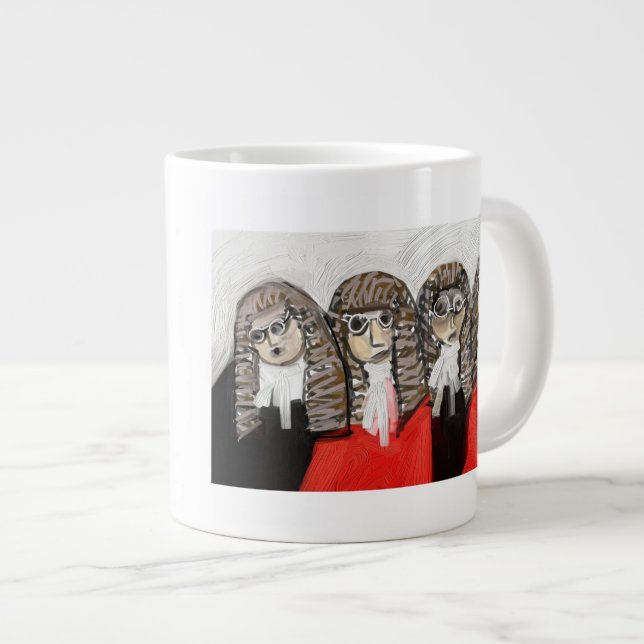 Tasse Géante "Vient ici le juge du DA " (Devant droit)