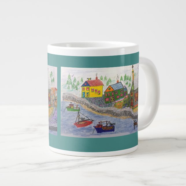 Tasse Géante Village de pêcheurs du Nord (Devant droit)