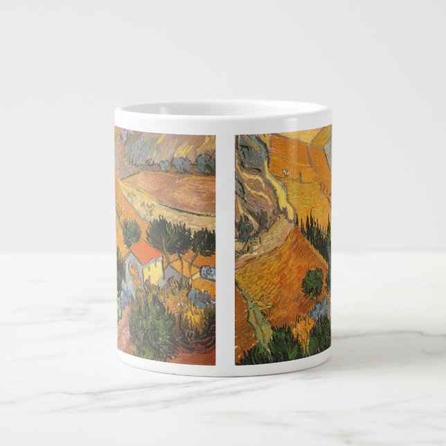 Tasse Géante Vincent van Gogh - Vallée avec Plowman (Devant)