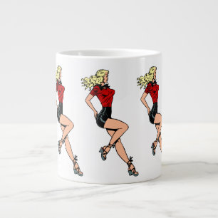 Tasse Géante Vintage Glamour Fille d'à Côté, Blond Vénus