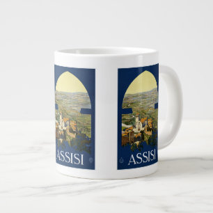 Tasse Géante Vintage voyage Assisi Italie mules