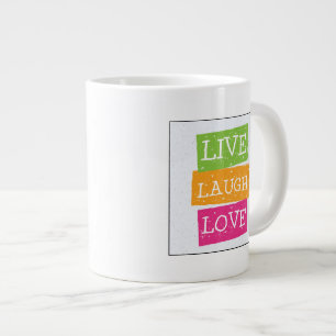 Tasse Géante Vivent l'amour 2 de rire