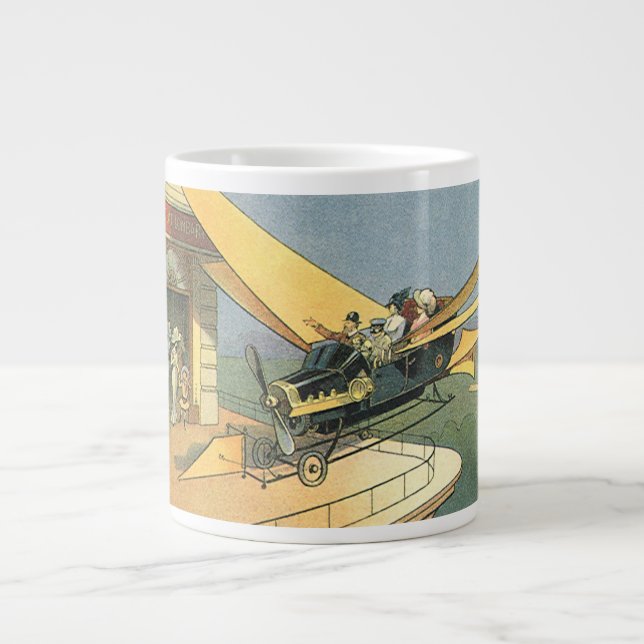 Tasse Géante Voiture convertible Steampunk de science-fiction v (Devant)