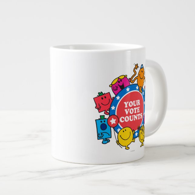 Tasse Géante Votre Vote Compte ! (Devant droit)