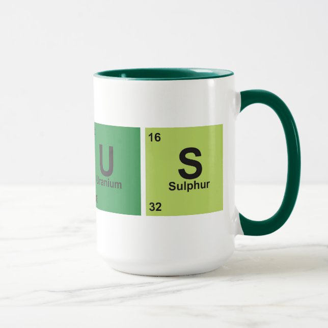 Tasse Genius Cup. Periodic table of elements. (Droite)