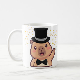 Tasse Gentilhomme Capybara avec Chapeau Melon