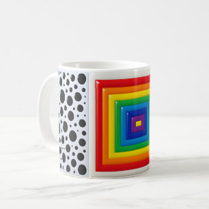 Tasse Géométrique Arc-en-ciel