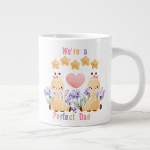 Tasse Girafe Couple Mignon   Nous sommes un duo pa