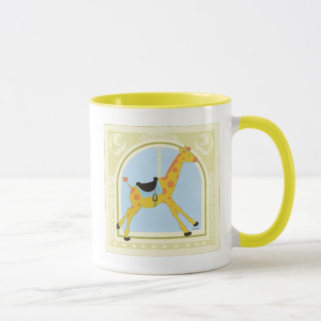 Tasse Giraffe de carrousel par Juin Erica Vess (Droite)