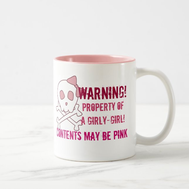 Tasse Girly de crâne (Droit)