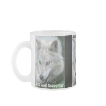 GRAY WOLF EYES Wildlife Supporter Drinkware