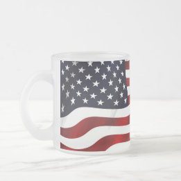 Tasse Givré Jour de l'indépendance patriotique du drapeau amér