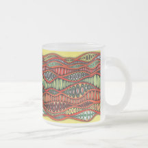 Vagues neurographiques géométriques colorées fanta