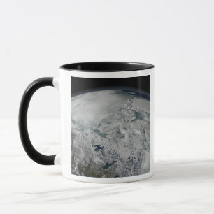 Tasse Glace de mer au-dessus de l'Amérique du Nord