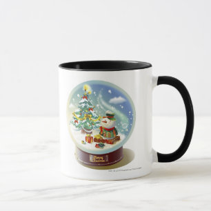 Tasse Globe de neige avec le bonhomme de neige et