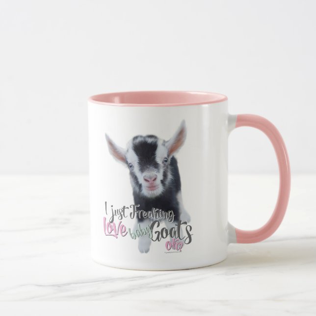 Tasse GOAT LOVE | Je viens de freaking LOVE Baby Chèvres (Droite)