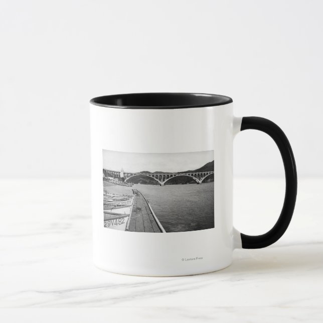 Tasse Gold Beach, Oregon Docks et Bridge sur Rogue (Droite)