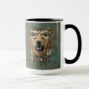 Tasse Golden retriever Mickey de pattes de pierre de