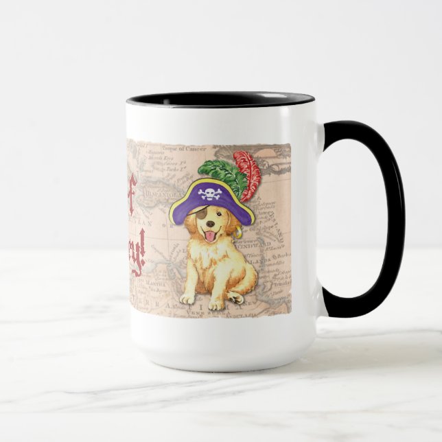 Tasse Golden Retriever Pirate (Droite)