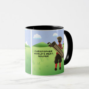 Tasse Golf personnalisé amusant sur le terrain de golf