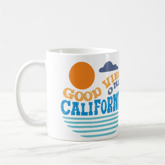 Tasse Good Vibes Only Californie – Rétro Sunset Be