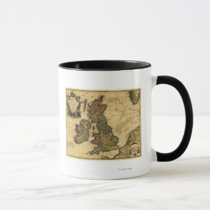 Tasse Grand BritainPanoramic MapGreat Grande-Bretagne