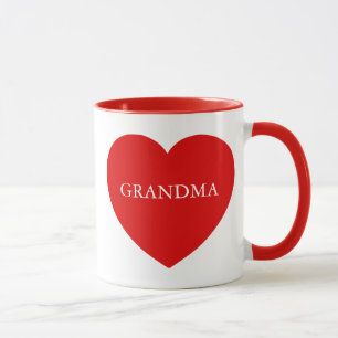Tasse Grand-mère Coeur rouge