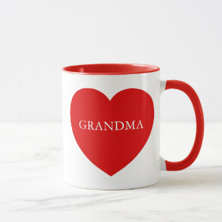 Tasse Grand-mère Coeur rouge