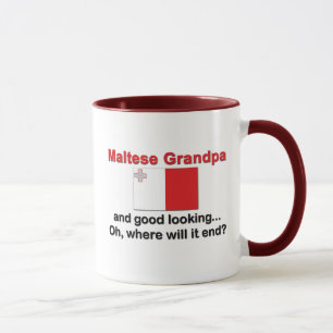 Tasse Grand-papa maltais beau