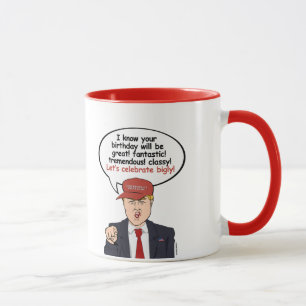 Tasse Grande carte d'anniversaire d'atout - célébrons