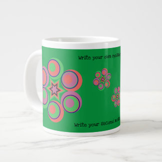Tasse Grande Musique verte à fleurs