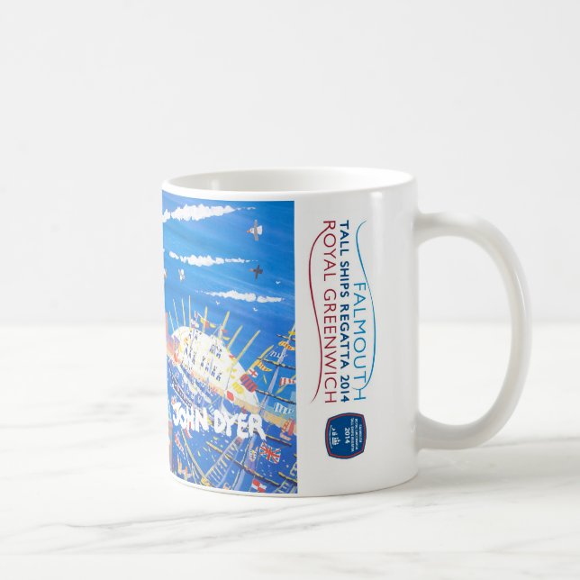 Tasse grande royale d'art de régate de bateaux de (Droite)