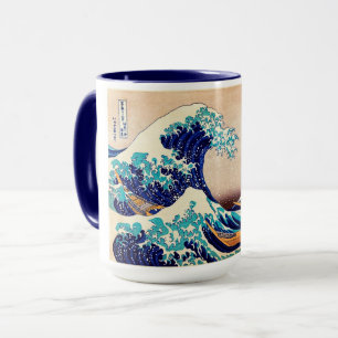 Tasse Grande vague au large de Kanagawa japonais Vintage