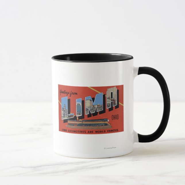 Tasse Grandes Lettres - Lima Locomotives sont Monde (Droite)