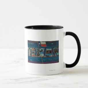 Tasse Grandes scènes de lettre du Texas (drapeau de