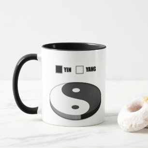Tasse Graphique à secteurs Yin Yang