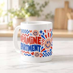 Tasse graphique audacieuse du département Dopamine