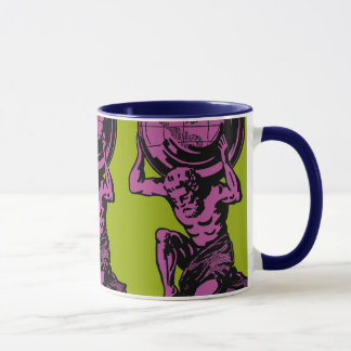 Tasse grecque d'atlas de Dieu
