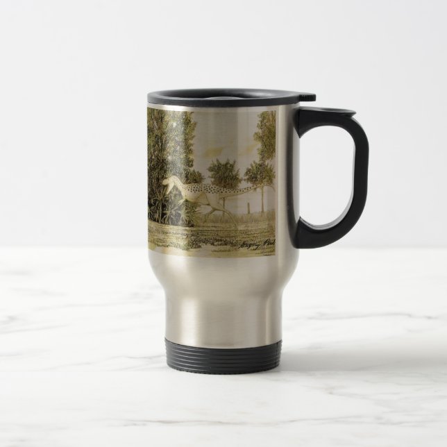 Tasse Gregory Paul de dinosaure d'Albertosaurus (Droit)