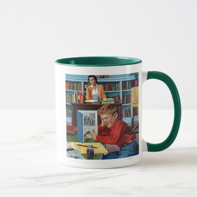 Tasse Grenouille dans la bibliothèque (Droite)