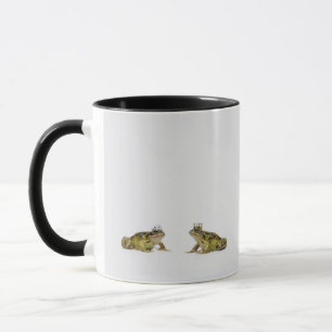 Tasse Grenouille de roi et de reine regardant l'un