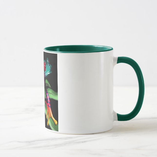 Tasse grenouille sur la feuille (Droite)