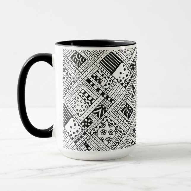 Tasse Griffonnage indien de motif (Gauche)