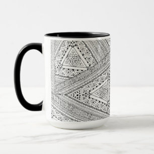 Tasse Griffonnage tribal 2